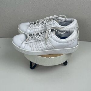 Pre-Owed Women's K-Swiss Hoke CMF Low Top White Sneakers Shoes Size 10